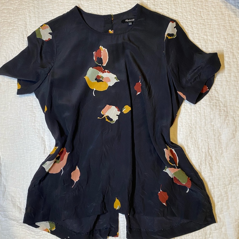 Madewell Silk Floral Top